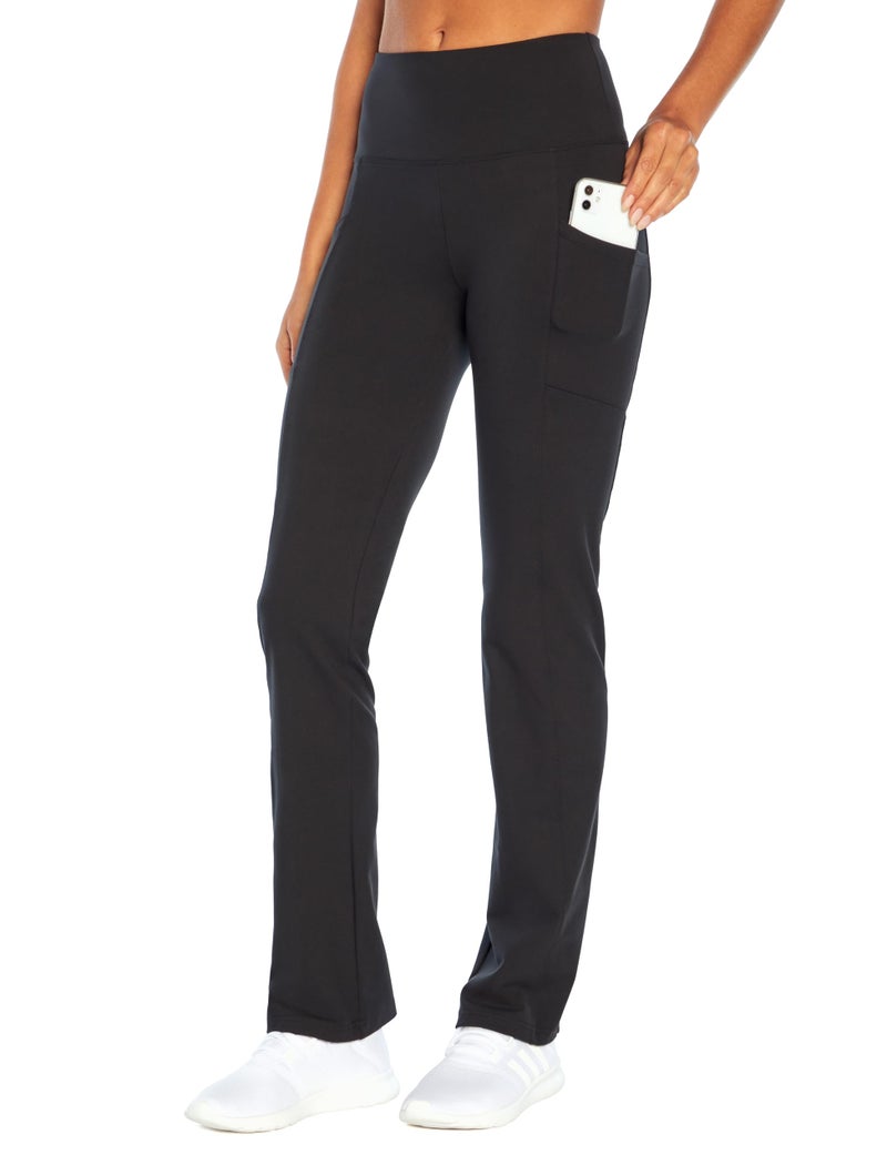 Marika Women's Eclipse Tummy Control Bootleg Pant, Black, Medium - Image 1